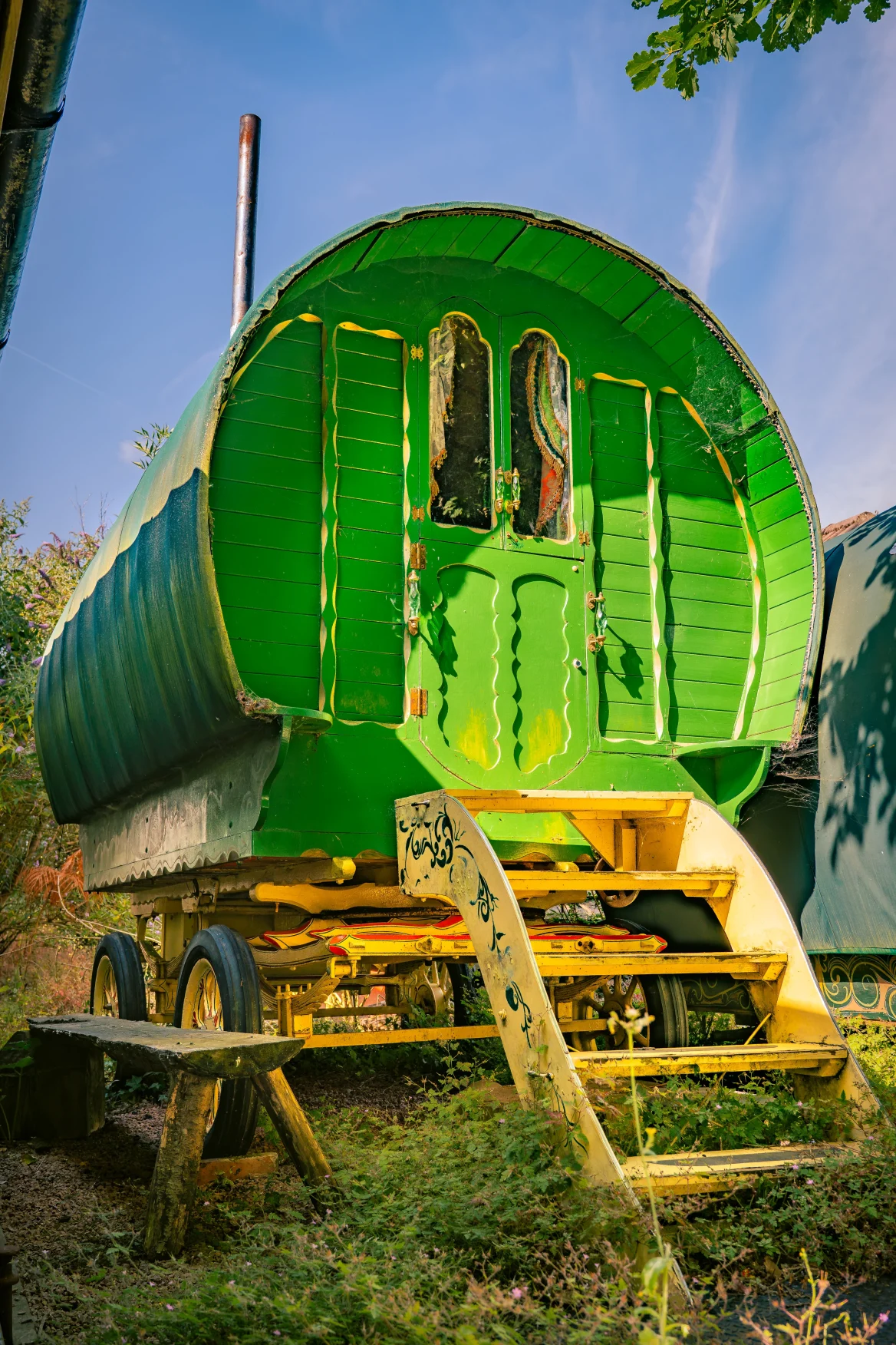 Bowtop caravan at Camp Hillcrest